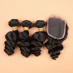 100% Human Hair Virgin Brazilian Lace