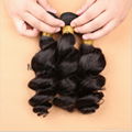 100% Human Hair Virgin Brazilian Lace Closures with Bundles Loose Wave Extension 4