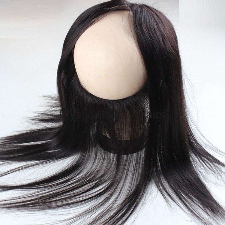 360 Lace Band Frontal Closures Factory Supply Brazilian Human Hair Lace Frontal 2
