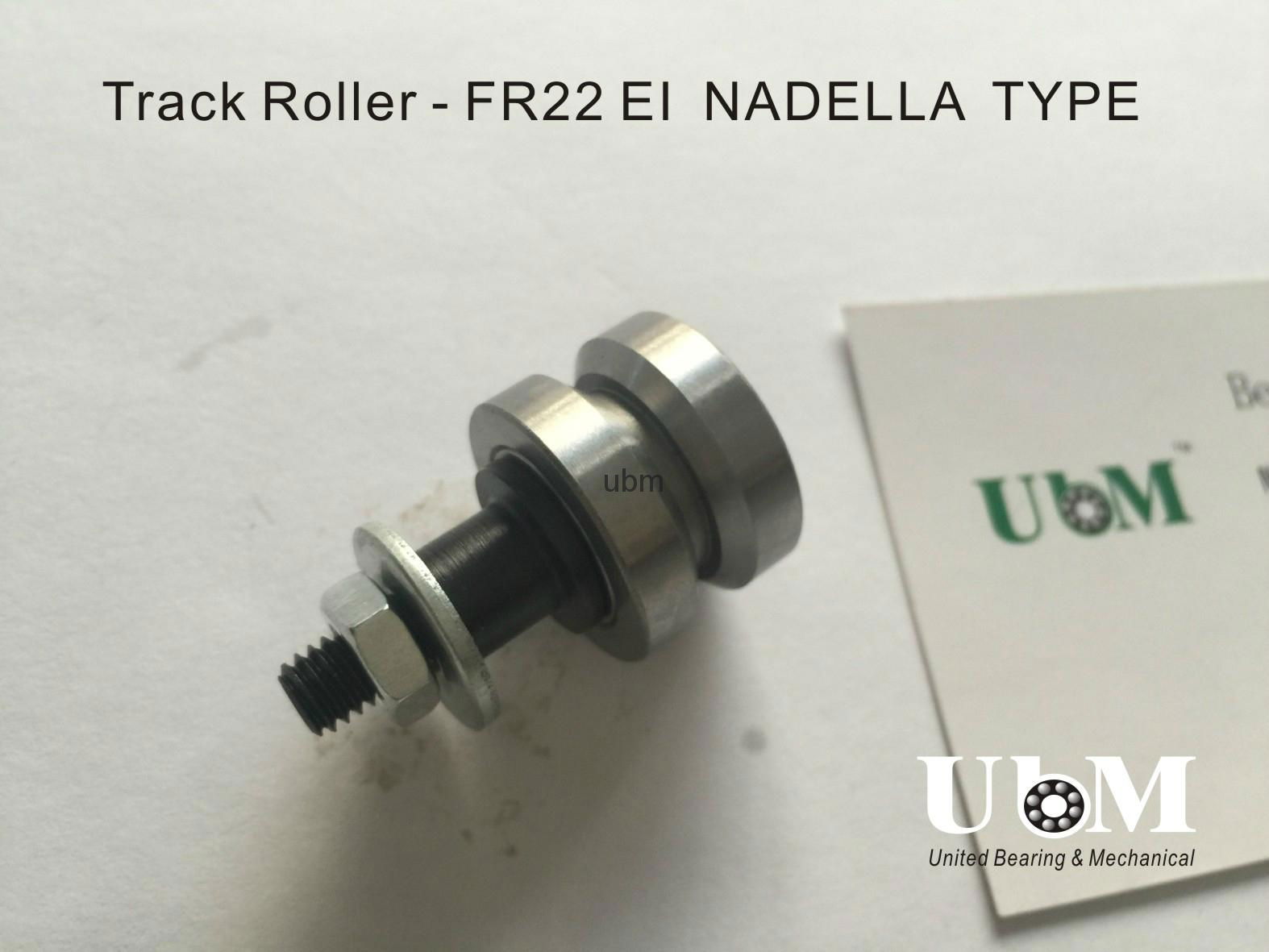 FR22EI, guide roller, bolt V-shaped roller bearing, vee type wheel bearing