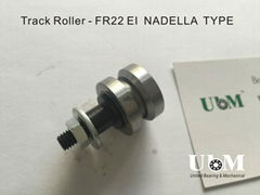 FR22EI, guide roller, bolt V-shaped roller bearing, vee type wheel bearing