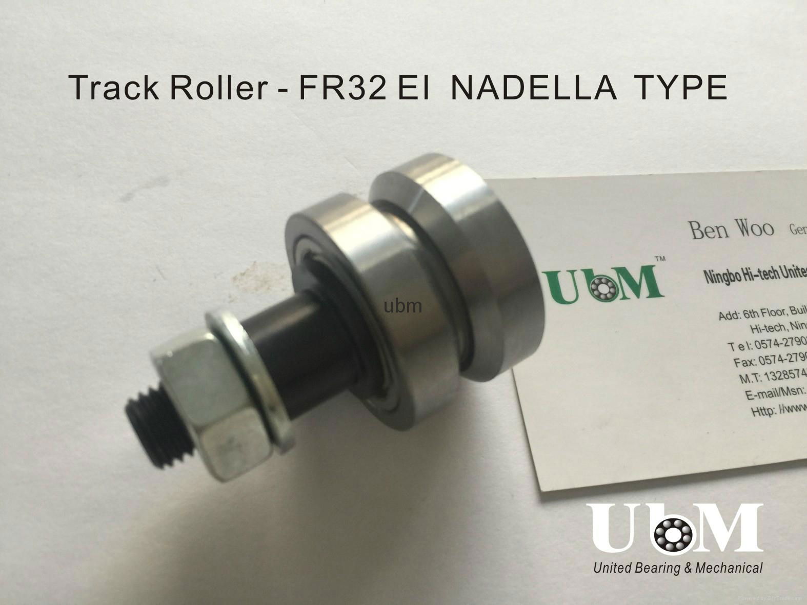 FR32EI, guide roller, bolt V-shaped roller bearing, vee type wheel bearing