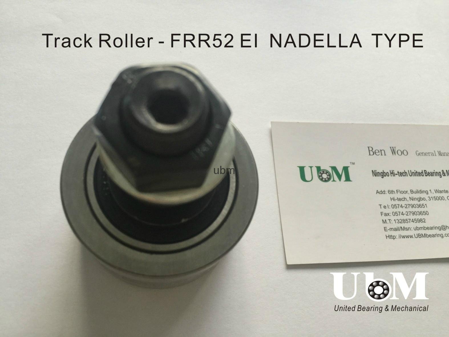FRR52EI, guide roller, bolt V-shaped roller bearing, vee type wheel bearing