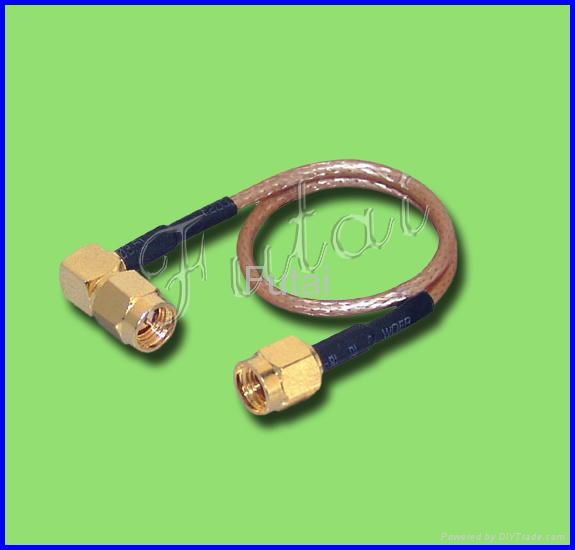 SMA male right angle to SMA male straight with  RG316 Pigtail cable