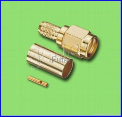 Reverse Polarity SMA Male Connector for RG58U Cable