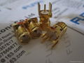 Gold Plated SMA RF Coaxial  Connector female PCB Edge mount