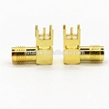 RF Coaxial SMA Female RA PCB Connector  1