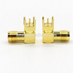 RF Coaxial SMA Female RA PCB Connector 