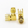 RF Coaxial SMA Female RA PCB Connector  2