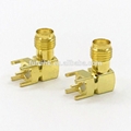 RF Coaxial SMA Female RA PCB Connector  3