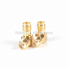 SMA Female to SMA Female Right Angle Adapter