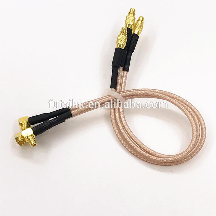MMCX Male Right Angle to MMCX Male Interface Cable 