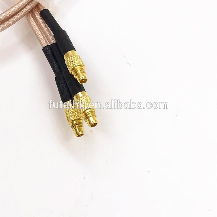 MMCX Male Right Angle to MMCX Male Interface Cable  2