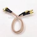 MMCX Male Right Angle to MMCX Male Interface Cable 