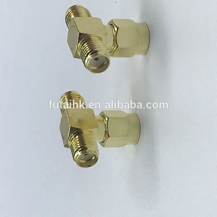 SMA Male to SMA Female Three-way Adapter  2