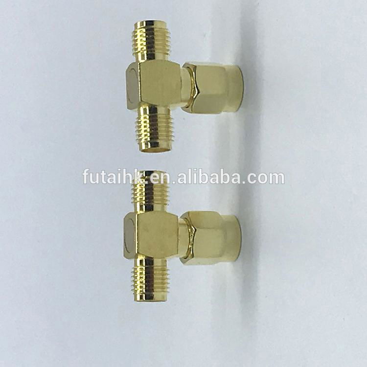 SMA Male to SMA Female Three-way Adapter  3