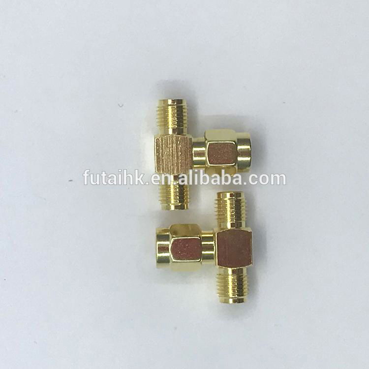 SMA Male to SMA Female Three-way Adapter  4