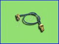 SMA RP R/A to SMA RP Bulkhead with RG174 Cable