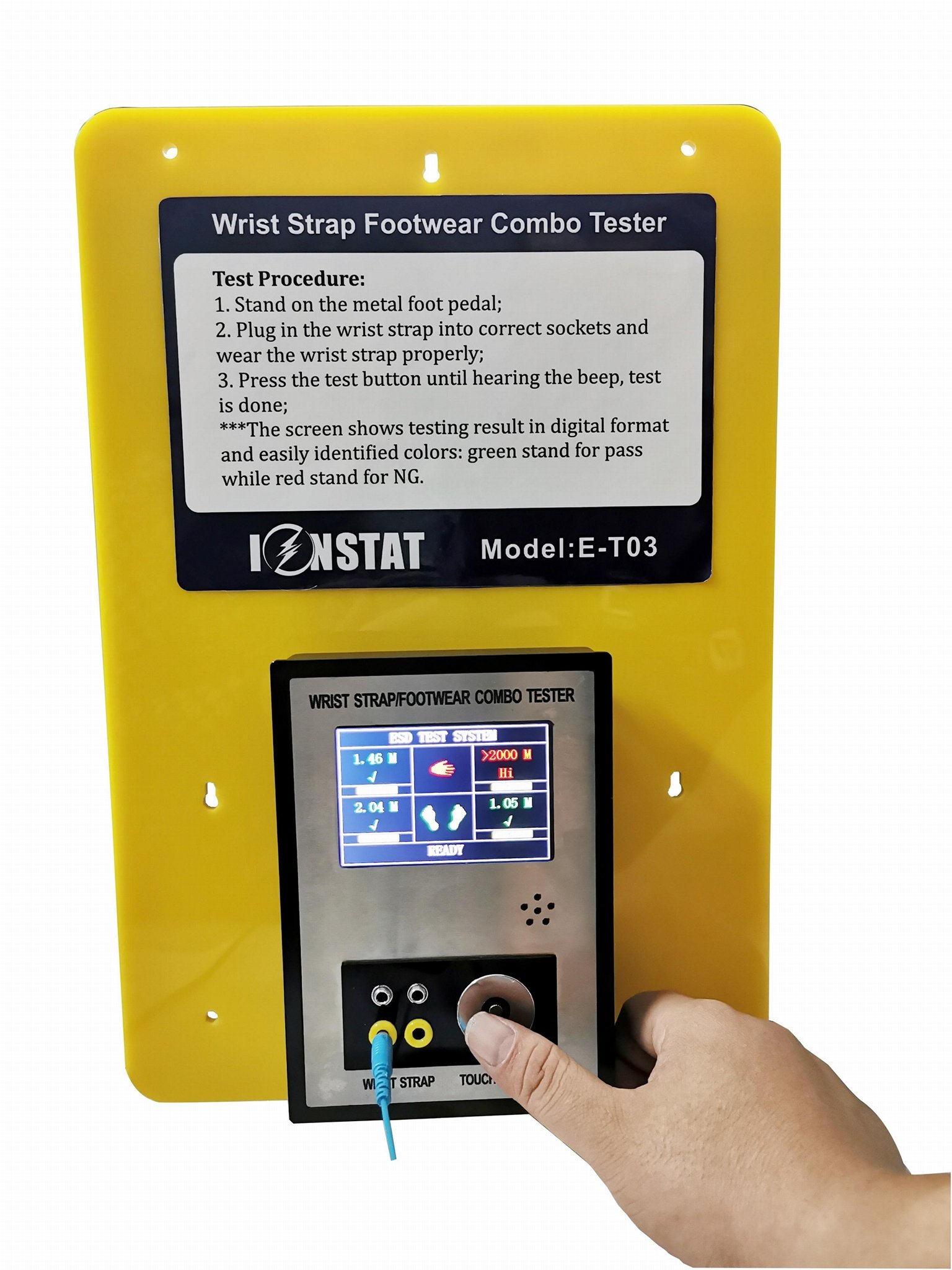 CE ESD Combo Tester Human Surface Resistance Meter 4