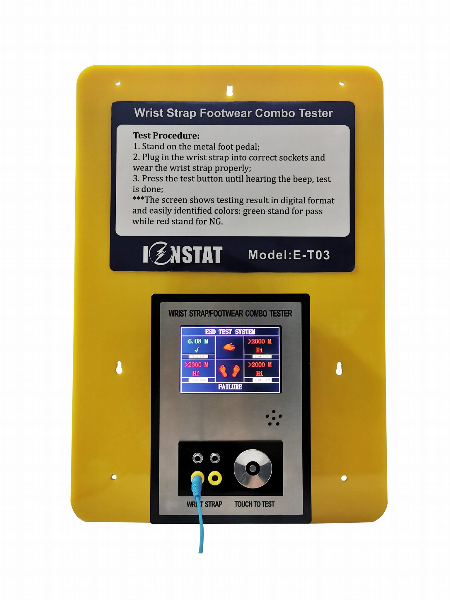 CE ESD Combo Tester Human Surface Resistance Meter