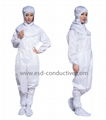 Strip grid Shawl hat ESD Polyester Coveralls