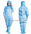 Strip grid Shawl hat ESD Polyester Coveralls 4