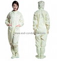 Strip grid Shawl hat ESD Polyester Coveralls