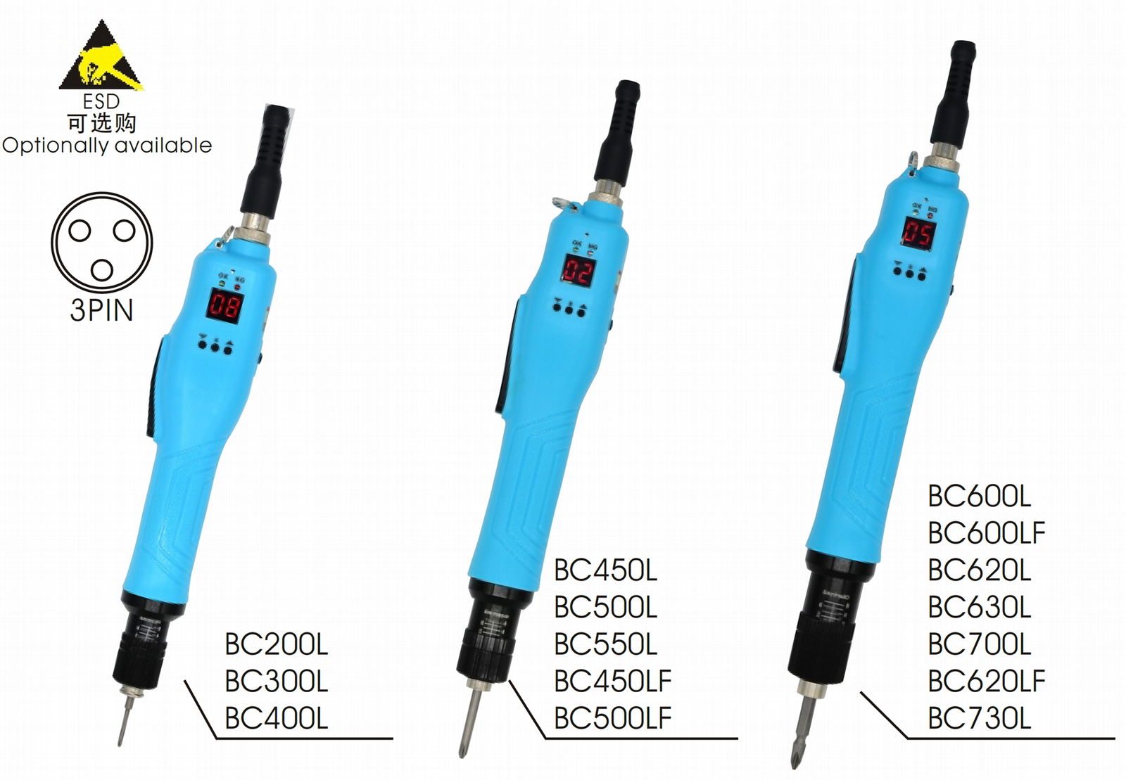 ESD Brushless Counter Electric Screwdriver Screw Driver 