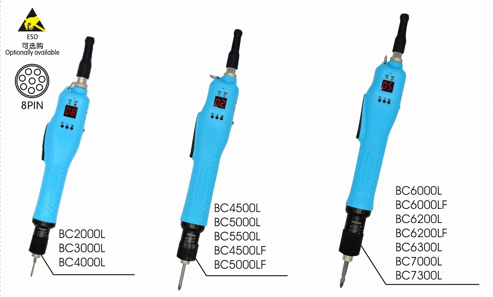 ESD Brushless Counter Electric Screwdriver Screw Driver