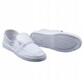 PVC PU SPU ESD Cavans Leather Static Fabric Shoes