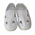 PVC PU SPU ESD Cavans Leather Static Fabric Shoes