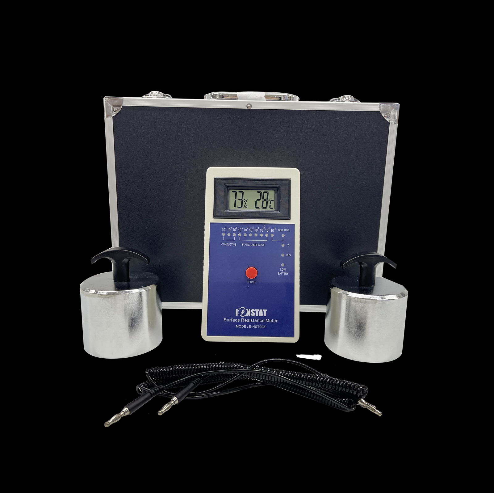 CE approved IONSTAT E-HST003 Hammer type Surface resistance meter 4