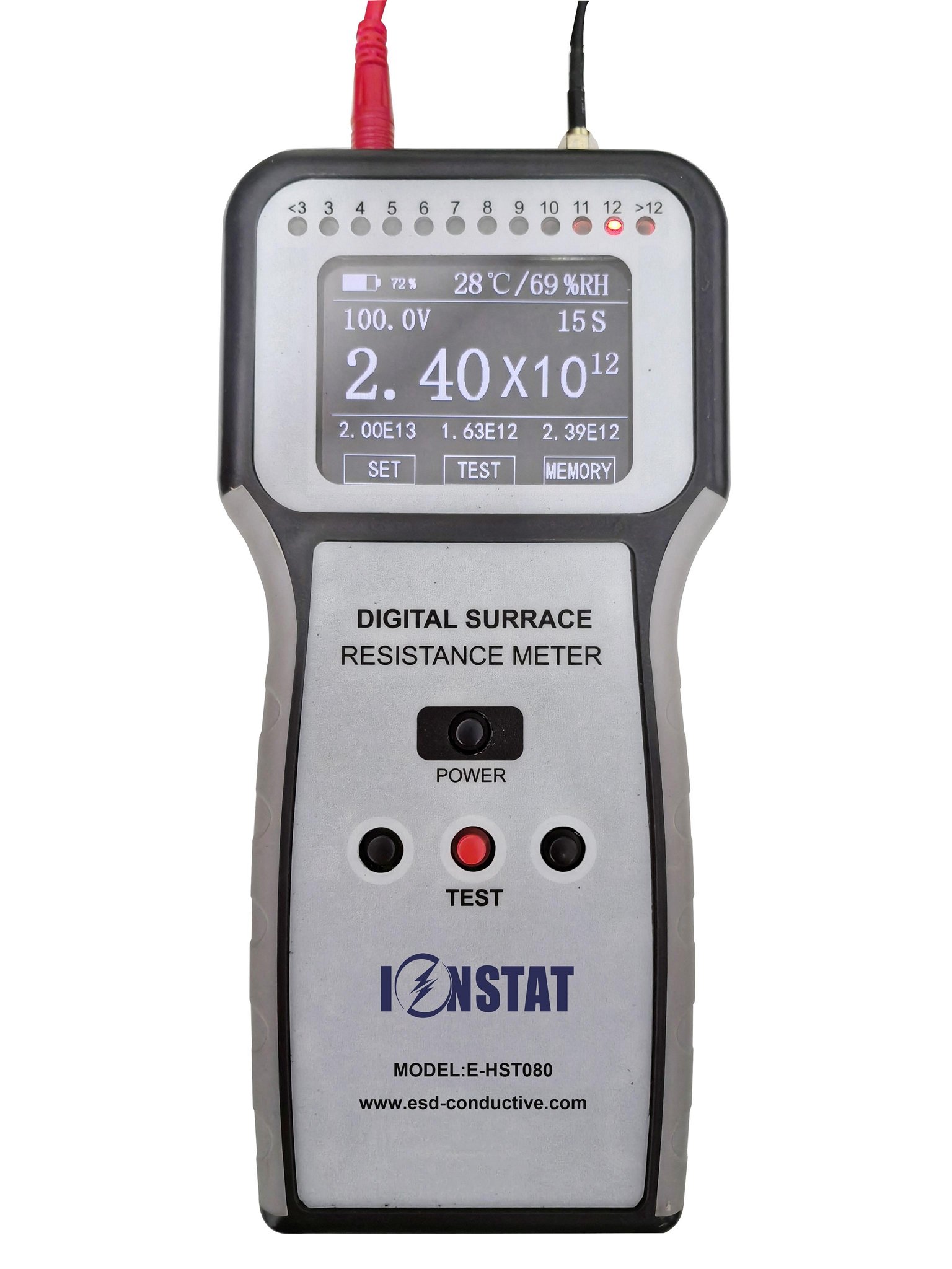  E-HST080 High Accuracy Digital Surface Resistance meter 2