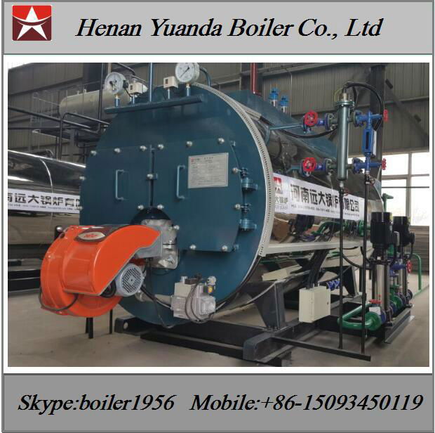 Dual fuel oil gas steam boiler WNS Yuanda Boiler (China
