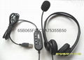 廠家批發高品質單耳頭戴式usb話務中心耳機 4