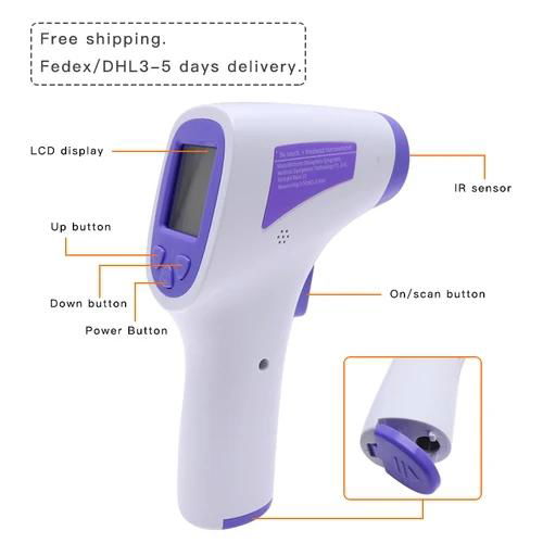 No Touch Forehead Thermometer Digital body Infrared Thermometer 