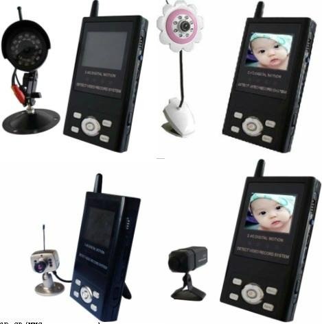 Wireless Monitor (Pinhole/IR wireless camera, receiver)SD DVR Baby Monitor