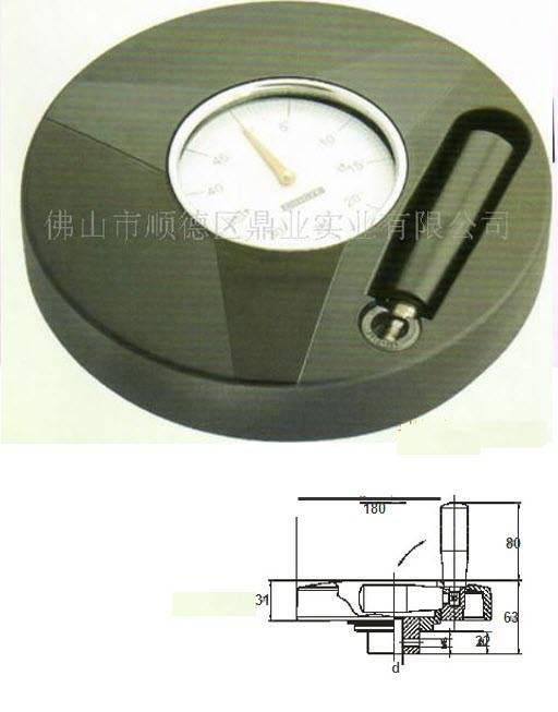 Solid Handwheel with fold away handle and indicator 