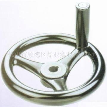 Three spoke handwheel with side handle 