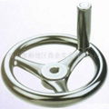 Three spoke handwheel with side handle  1