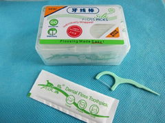 Dental floss rods