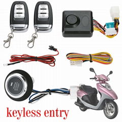 PKE One button start motorcycle alarm system