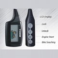 2 way 2 LCD motorcycle alarm system 3