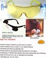 safety glasses with led light