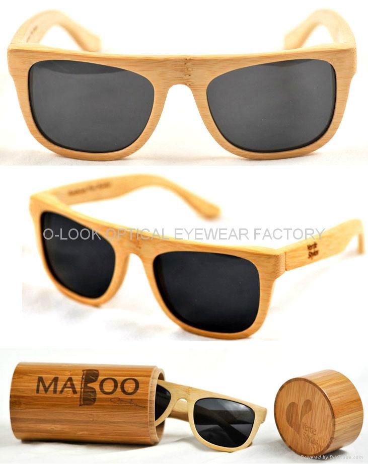 bamboo wooden frame sunglasses 5