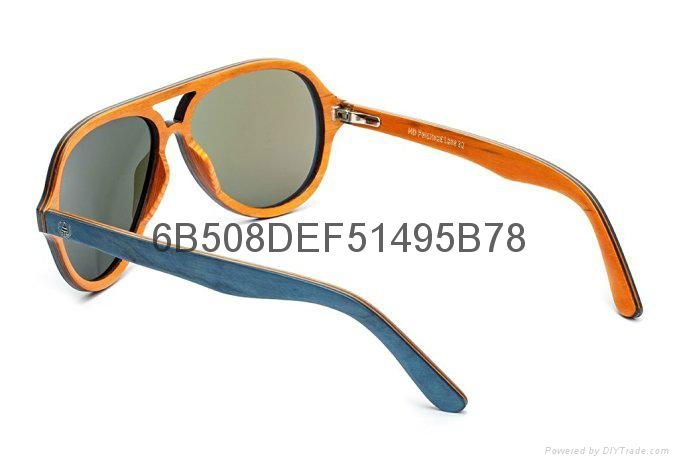 Eco Friendly Hand Made High Quality of Bamboo Wooden Sunglasses 3