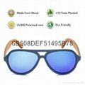 Eco Friendly Hand Made High Quality of Bamboo Wooden Sunglasses 5