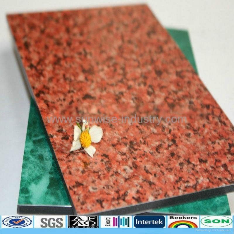 solid metallic and marble design color for aluminum composite panel/acp sheet 
