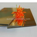 Silver and Golden Mirror Faced Aluminum Composite Panel for modern building   2