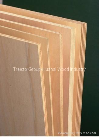 Red Meranti Plywood Okoume Triplay with Hardwood Core 4